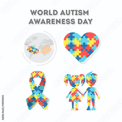 World Autism Awareness Day. Holiday or event for people with autism and other deseases.