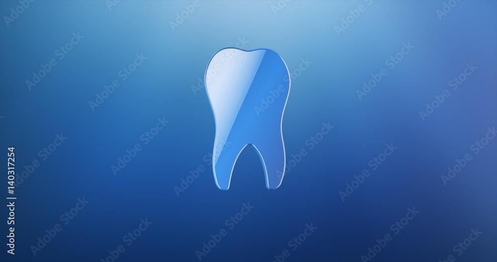 Tooth Blue 3d Icon Tooth Blue 3d Icon