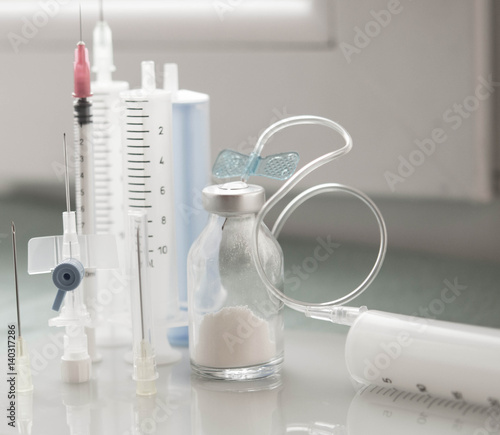 medical ampoules, syringes and vials