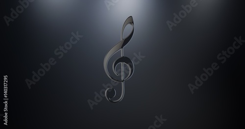 Music Black 3d Icon