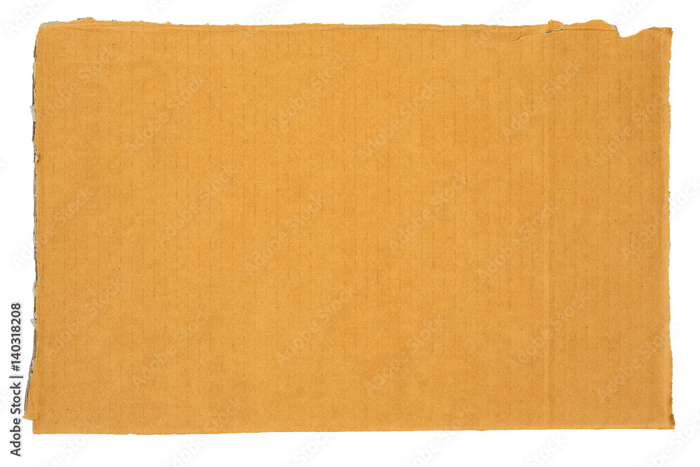 cardboard box texture isolated on a white background