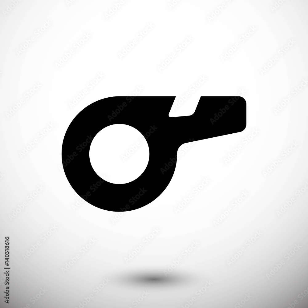 whistle icon stock vector illustration flat design whistle icon stock vector illustration flat design