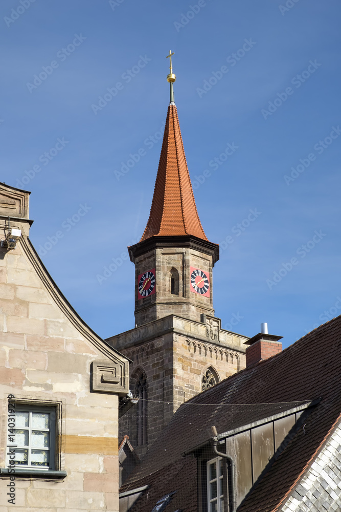 Obraz premium Tower of church St Michael in Furth