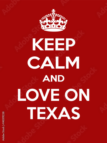 Vertical rectangular red-white motivation the love on poster based in vintage retro style