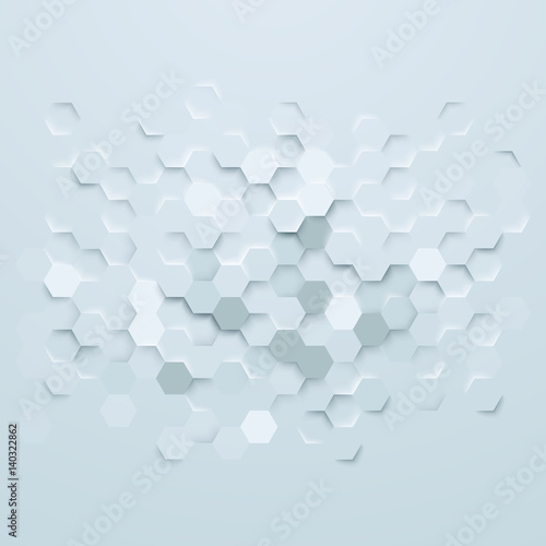 Abstract hexagons background