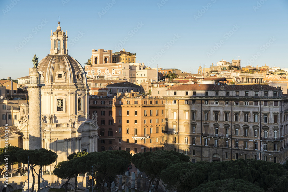 Overview of Rome, Italy