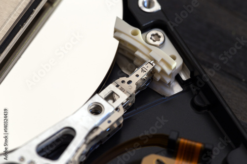 Wallpaper Mural Close-up of hard drive  electronic stuffing. Data recovery consept Torontodigital.ca