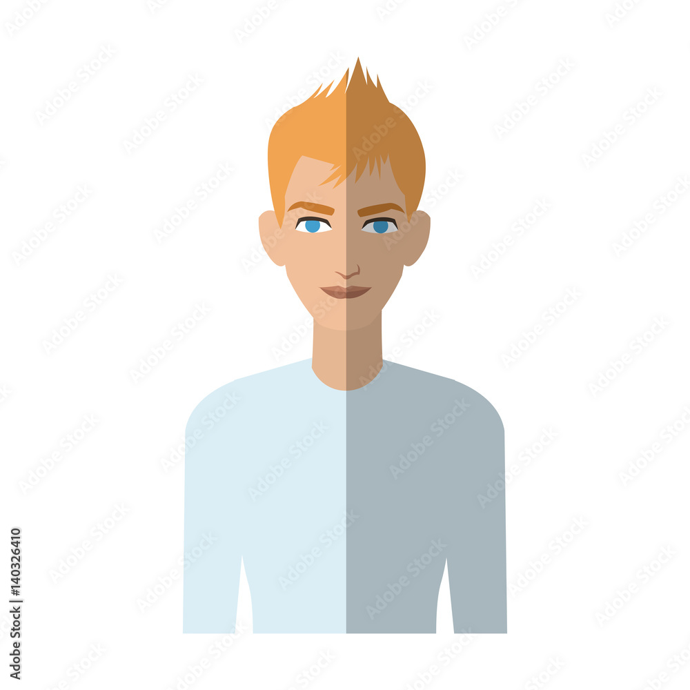 good looking man cartoon icon over white background. colorful design. vector illustration good looking man cartoon icon over white background. colorful design. vector illustration