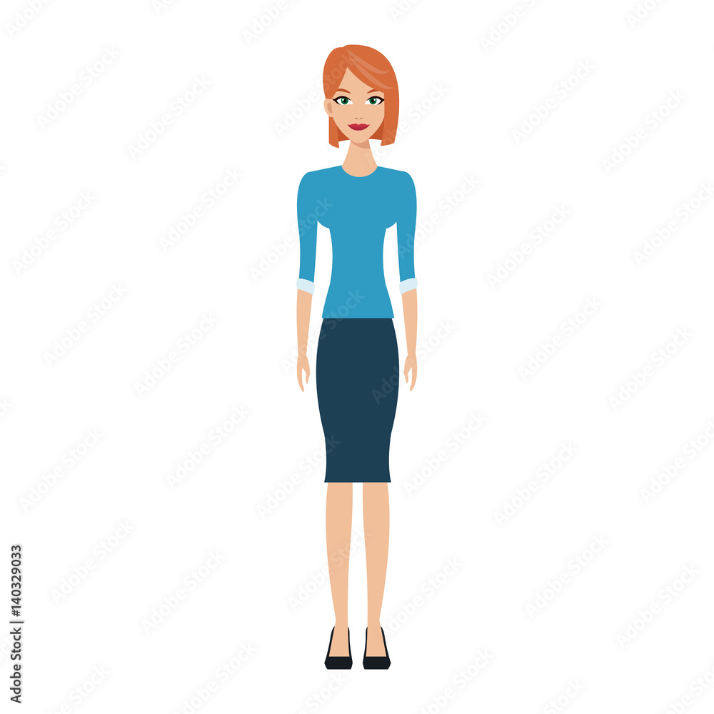 handsome woman cartoon icon over white background. colorful design. vector illustration handsome woman cartoon icon over white background. colorful design. vector illustration