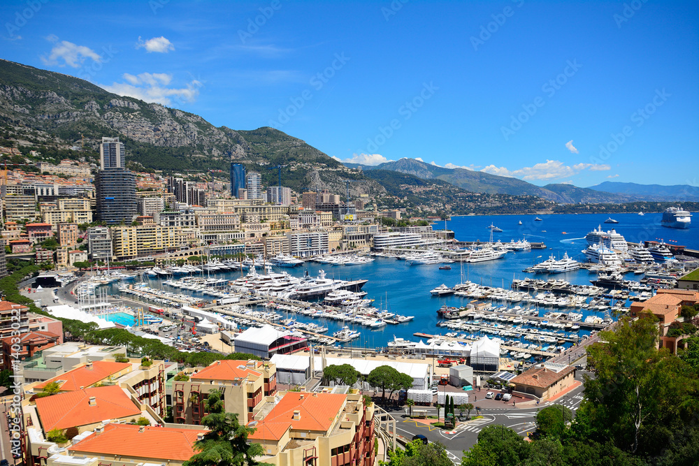 The harbour seen from the palace, Monaco-ville, Monaco