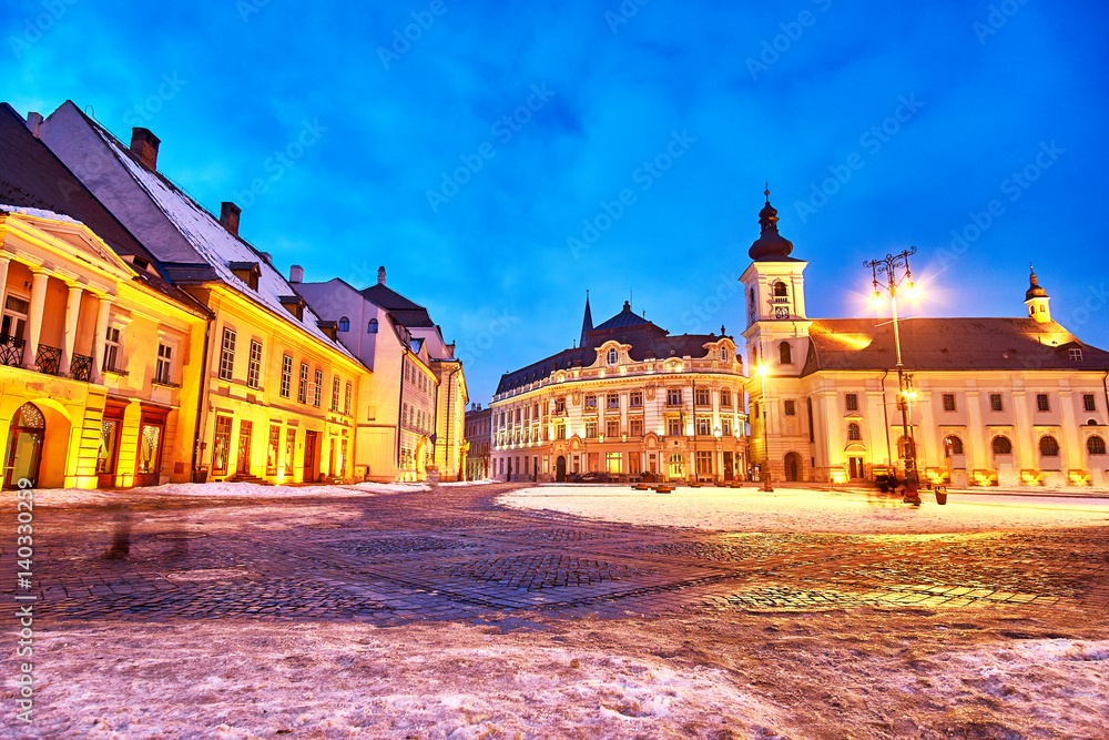 Sibiu Romania Transilvania City Hall
