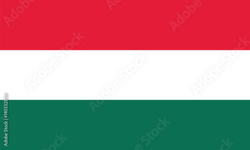 Amazing flag of Hungary photo