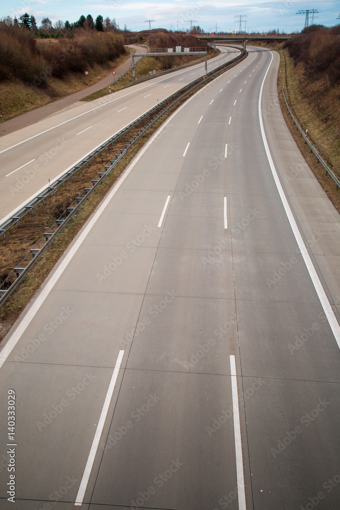 Leeres Autobahn Leeres Autobahn