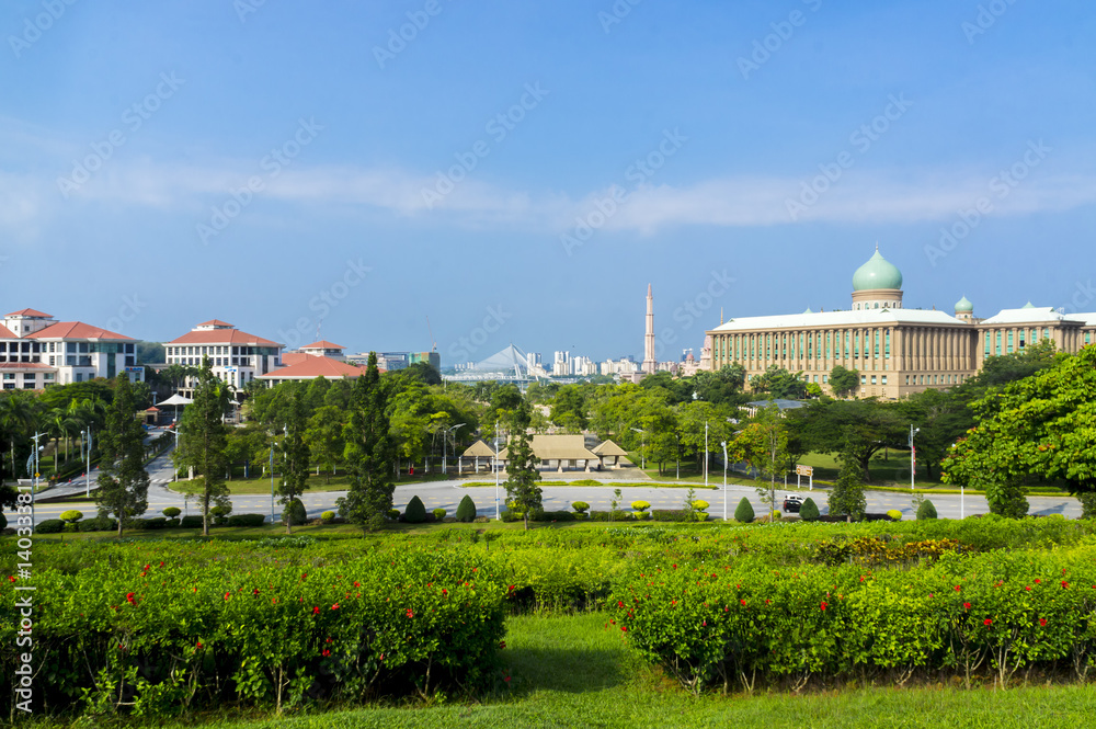 Putrajaya cityscape at sunny day, Malaysia