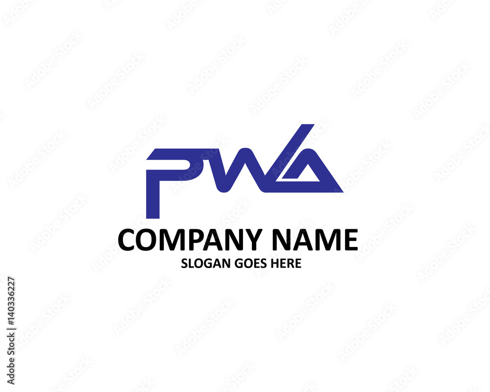 PWA Letter Logo PWA Letter Logo