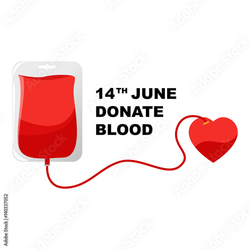 Vector illustration of donate blood
