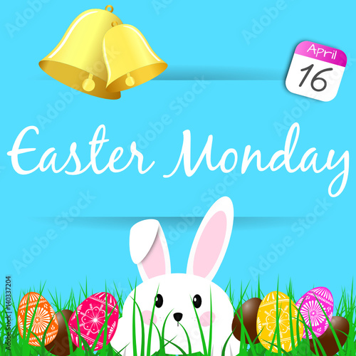 Easter monday - bell - rabbit - egg - 16 april 2017