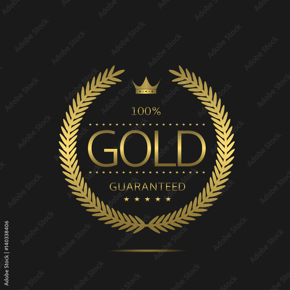 Fototapeta premium Gold label template