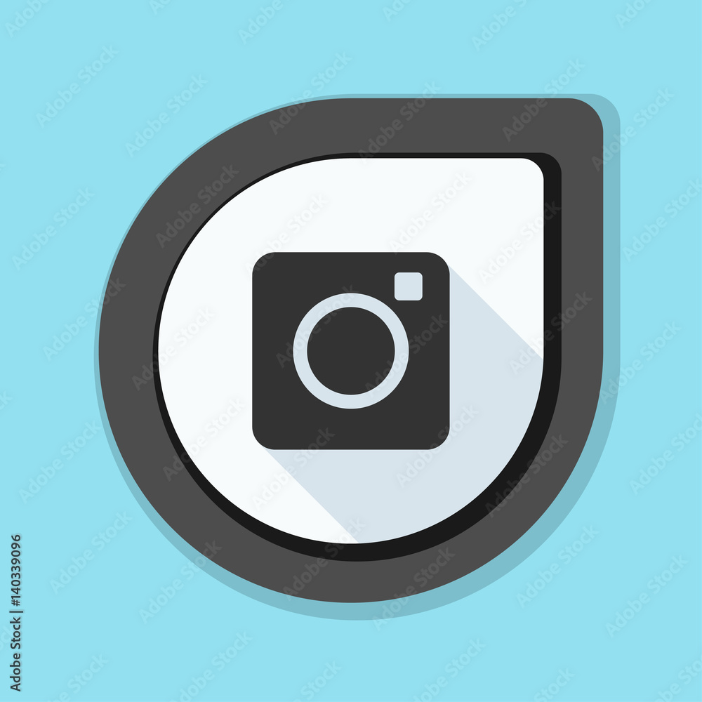 Photo Camera button illustration Photo Camera button illustration