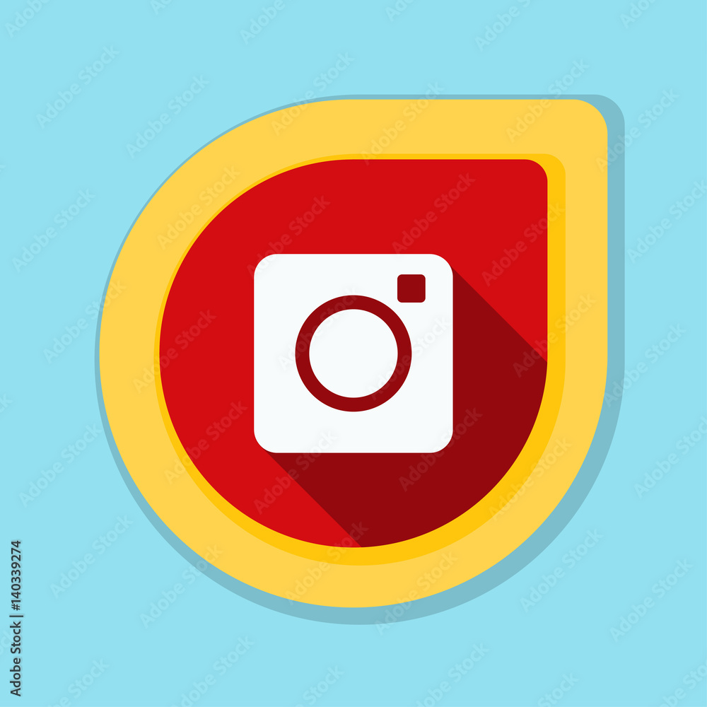 Photo Camera button illustration Photo Camera button illustration