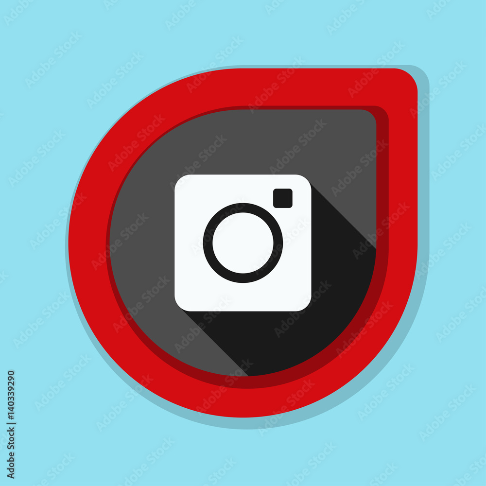 Photo Camera button illustration Photo Camera button illustration