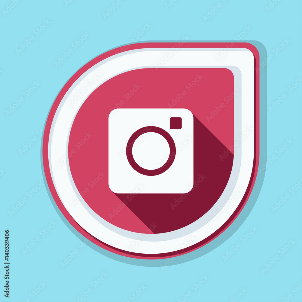 Photo Camera button illustration Photo Camera button illustration