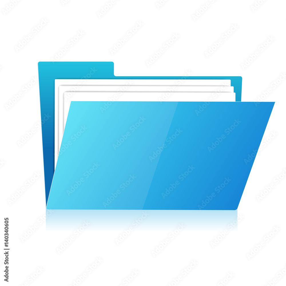 folder for papers. vector illustration