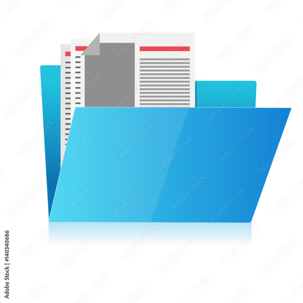 folder for papers. vector illustration folder for papers. vector illustration