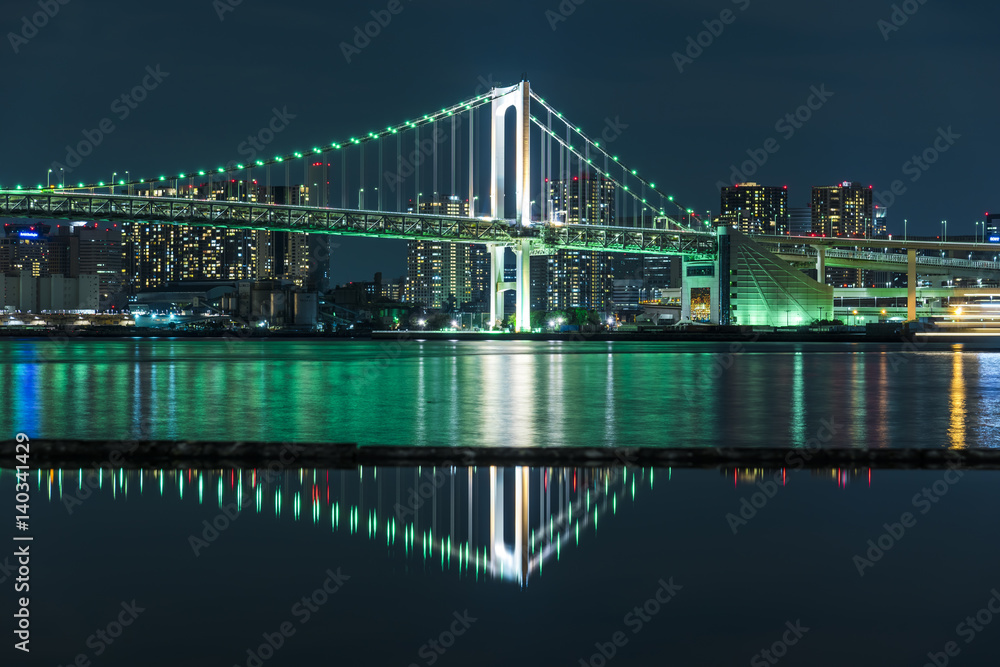 Naklejka premium レインボーブリッジの夜景