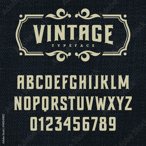 Vintage font 002