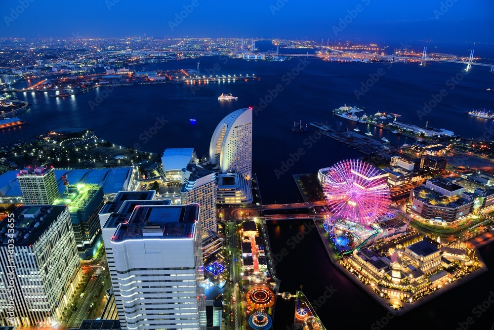 custom made wallpaper toronto digitalみなとみらい　夜景