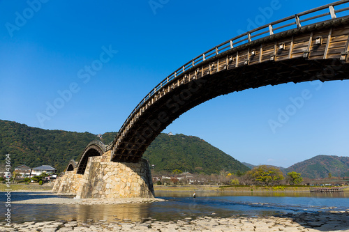 Traditional old Kintai Bridge © leungchopan