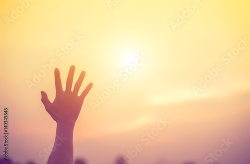  Woman hands sunsets  
