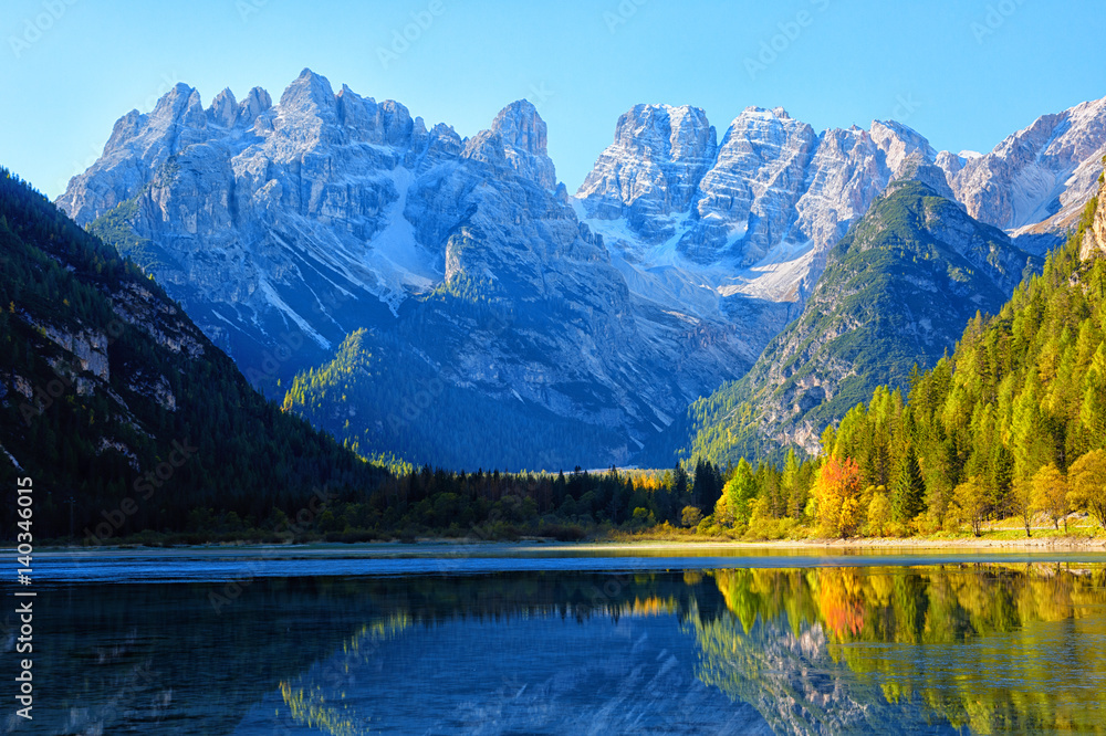 Dolomites, view of Monte Cristallino, Italy