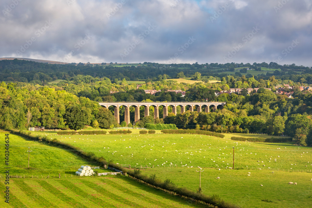 Pontcysyllte aqueduct in North Wales