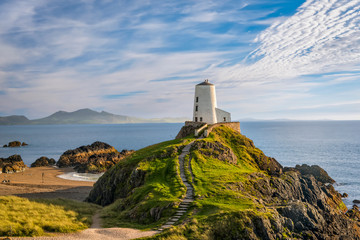 Poster Vuurtoren Vuurtoren Llanddwyn Island Wales  © Valerie2000