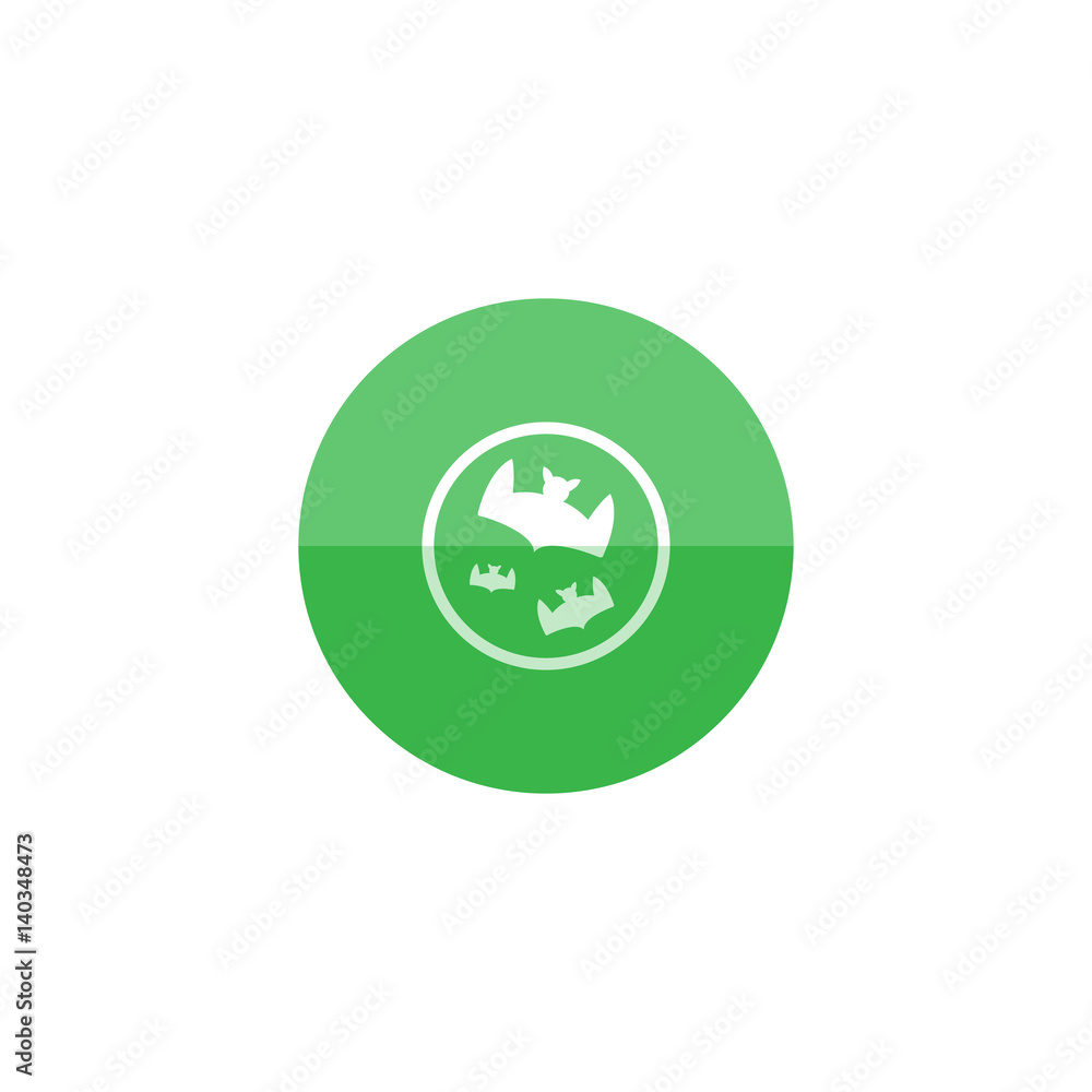 Circle icon - Bats moon