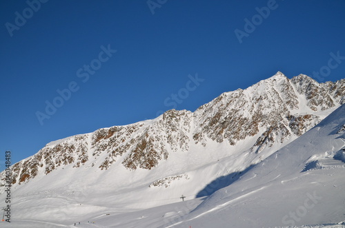 Alpine ski resort in Sölden in Otztal Alps, Tirol, Austria 