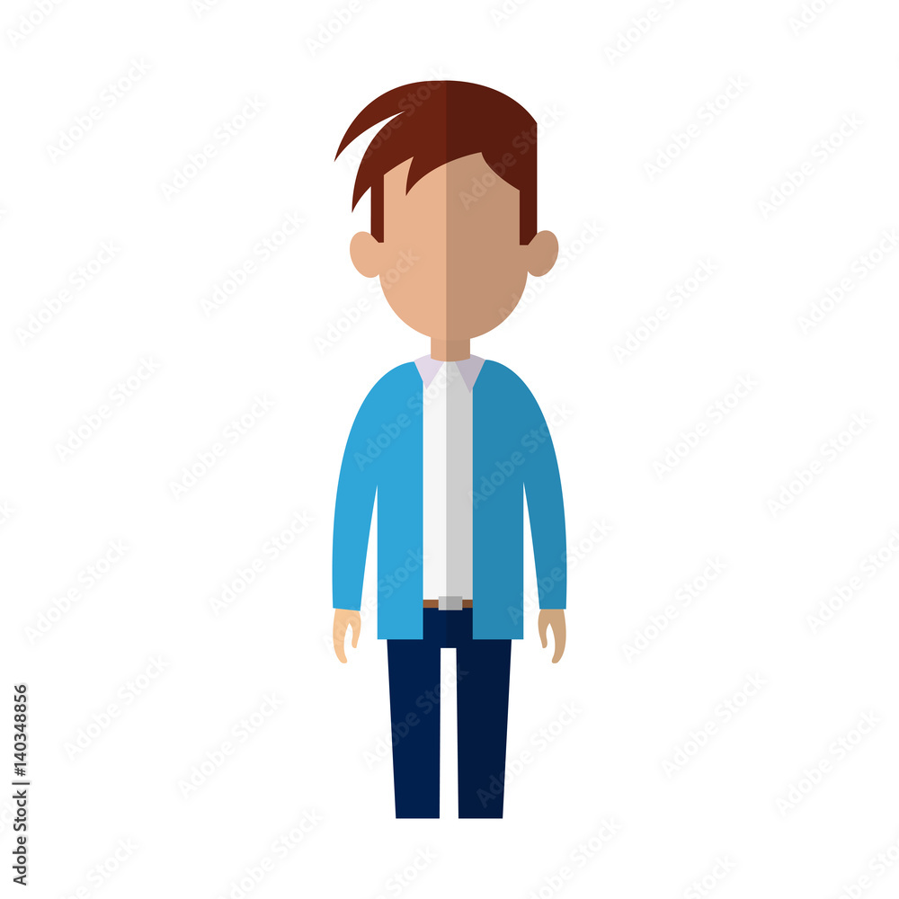 man cartoon icon over white background. colorful design. vector illustration man cartoon icon over white background. colorful design. vector illustration