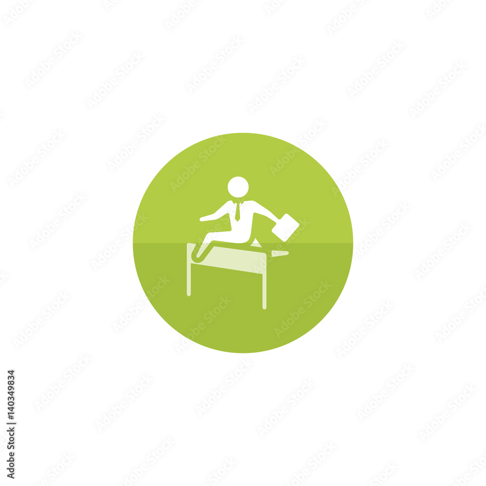 Circle icon - Businessman challenge Circle icon - Businessman challenge