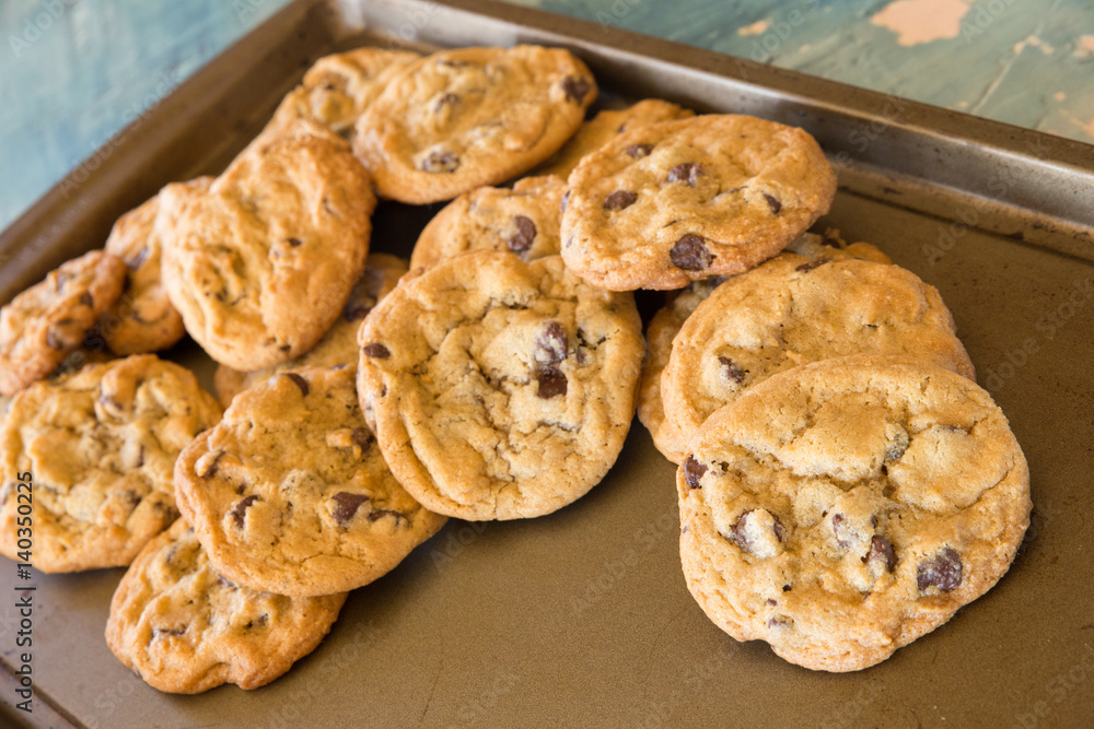 Cookie of homemade chocolate chip cookies