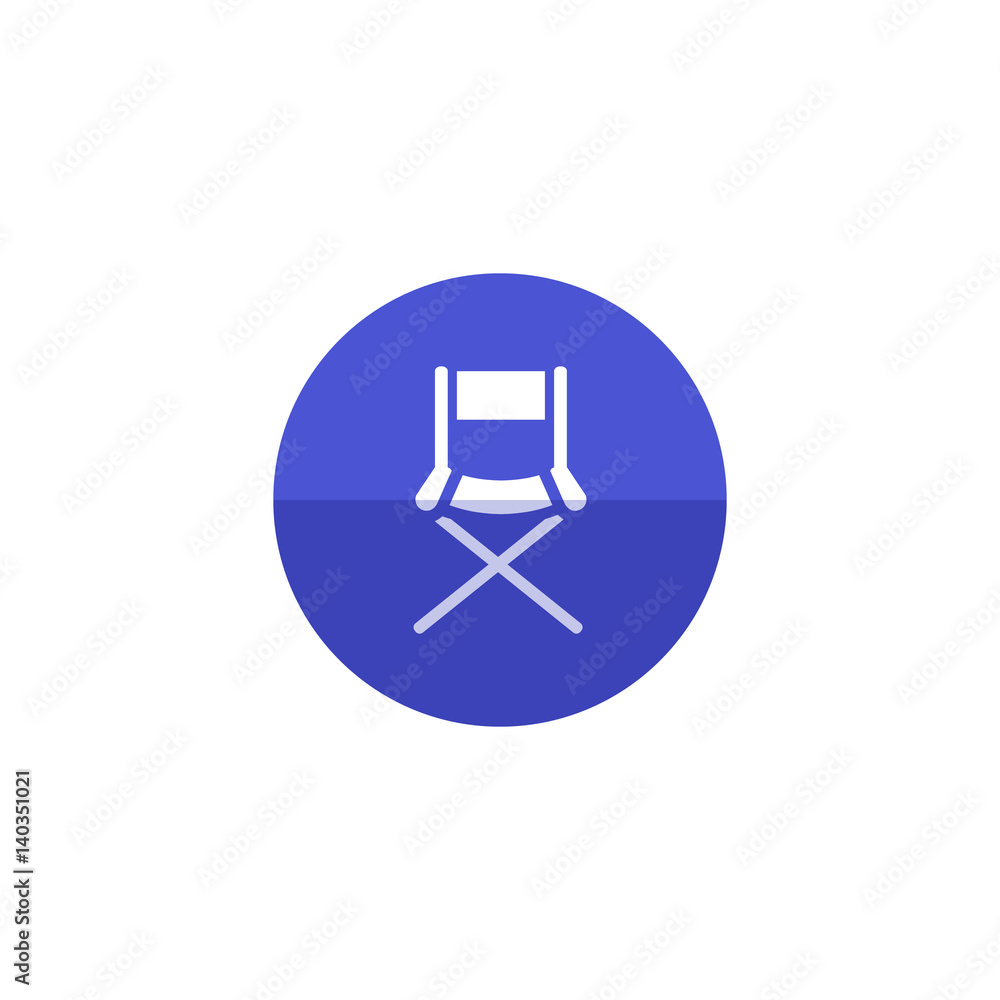 Circle icon - Movie director chair Circle icon - Movie director chair