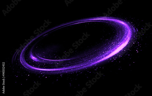 Glow effect. Glint galaxy. Abstract rotational universe. Power energy. Glare tape. Luminous ring. Neon lights cosmic abstract frame. Magic design round frame. Swirl trail effect. Elegant style.