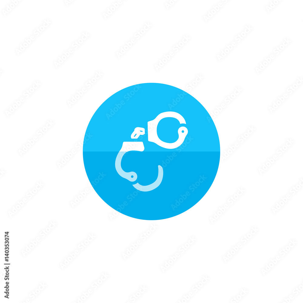 Circle icon - Handcuff Circle icon - Handcuff