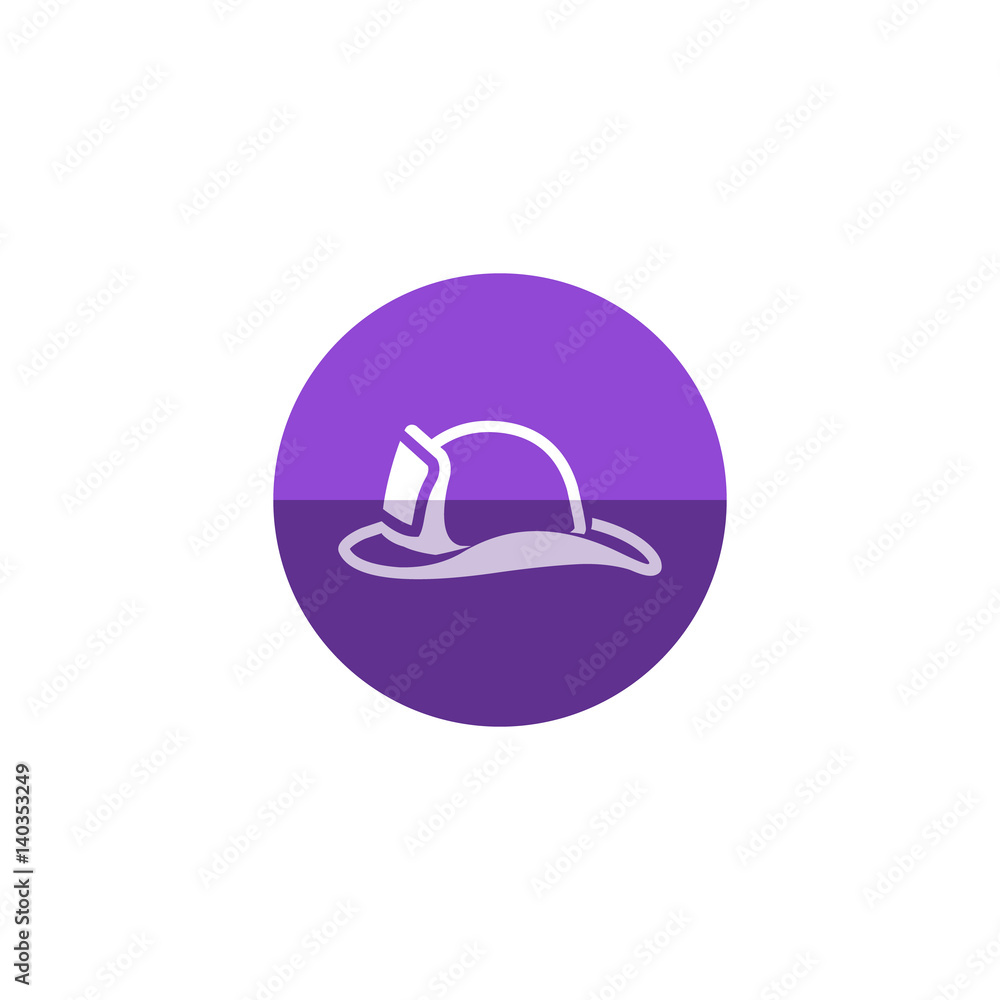 Circle icon - Fireman hat Circle icon - Fireman hat