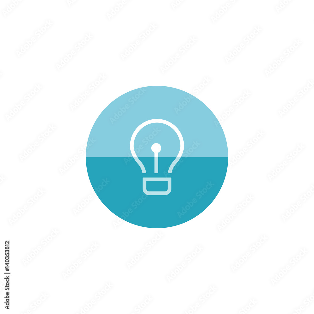 Circle icon - Lightbulb head Circle icon - Lightbulb head