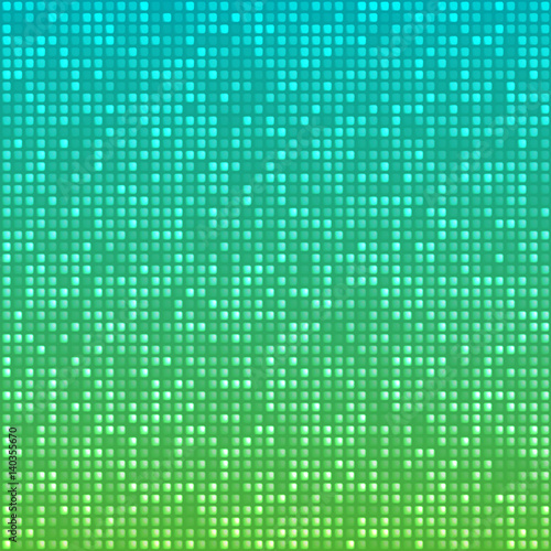Abstract bright mosaic gradient background blue green