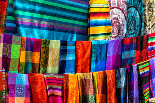 Multicolored Mexican Textiles © Emilian