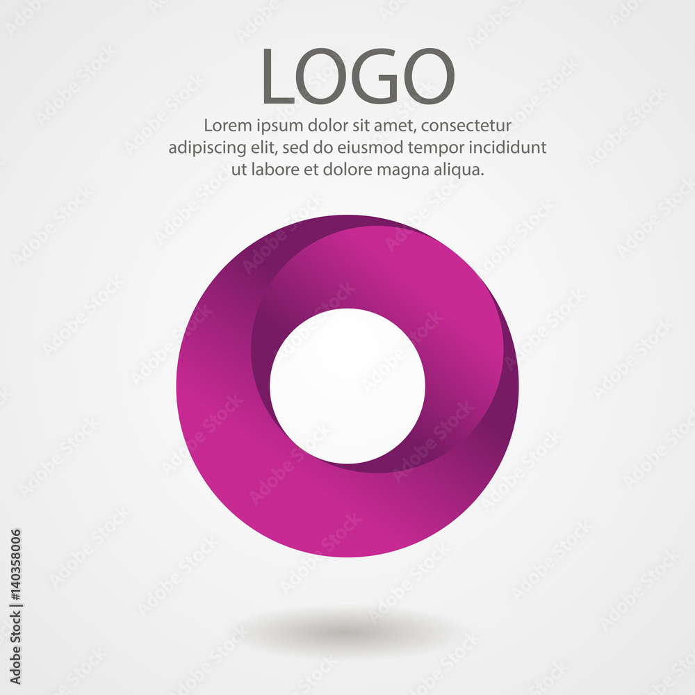 Abstract logo in the form of a circle. Corporate icon, template Abstract logo in the form of a circle. Corporate icon, template