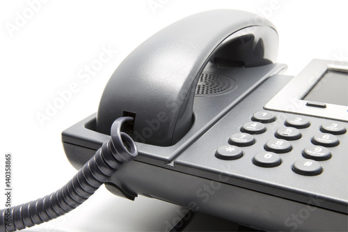 IP Phone, keypad and receiver close-up